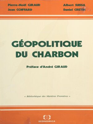 cover image of Géopolitique du charbon